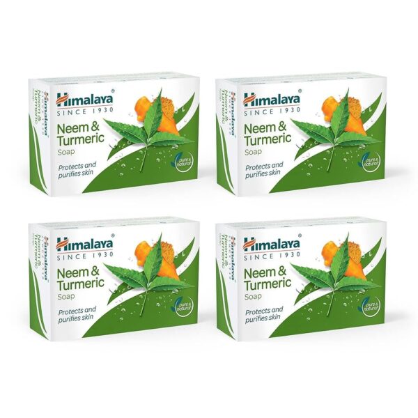 Himalaya Neem and Turmeric Bath Soap Buy 3 Get 1 Free (75g x 4)