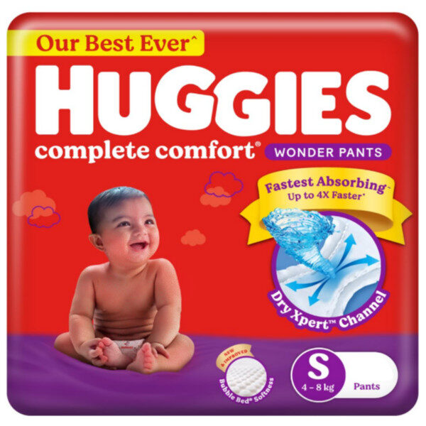 Huggies Baby Diaper Pants (S) Size 4-8 Kgs Pack of 10units