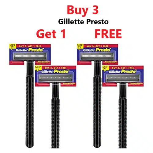 Gillette Presto Readyshaver Buy 3 Get 1 FREE OK 01