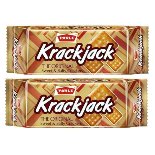 Parle Krackjack Biscuits 56g (Pack of 2pcs-112g)